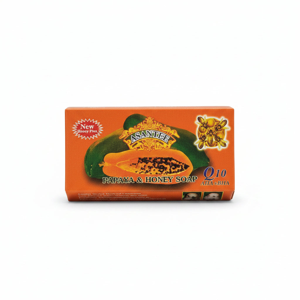 Asantee Papaya & Honey Soap (Q10 AHA + BHA)
