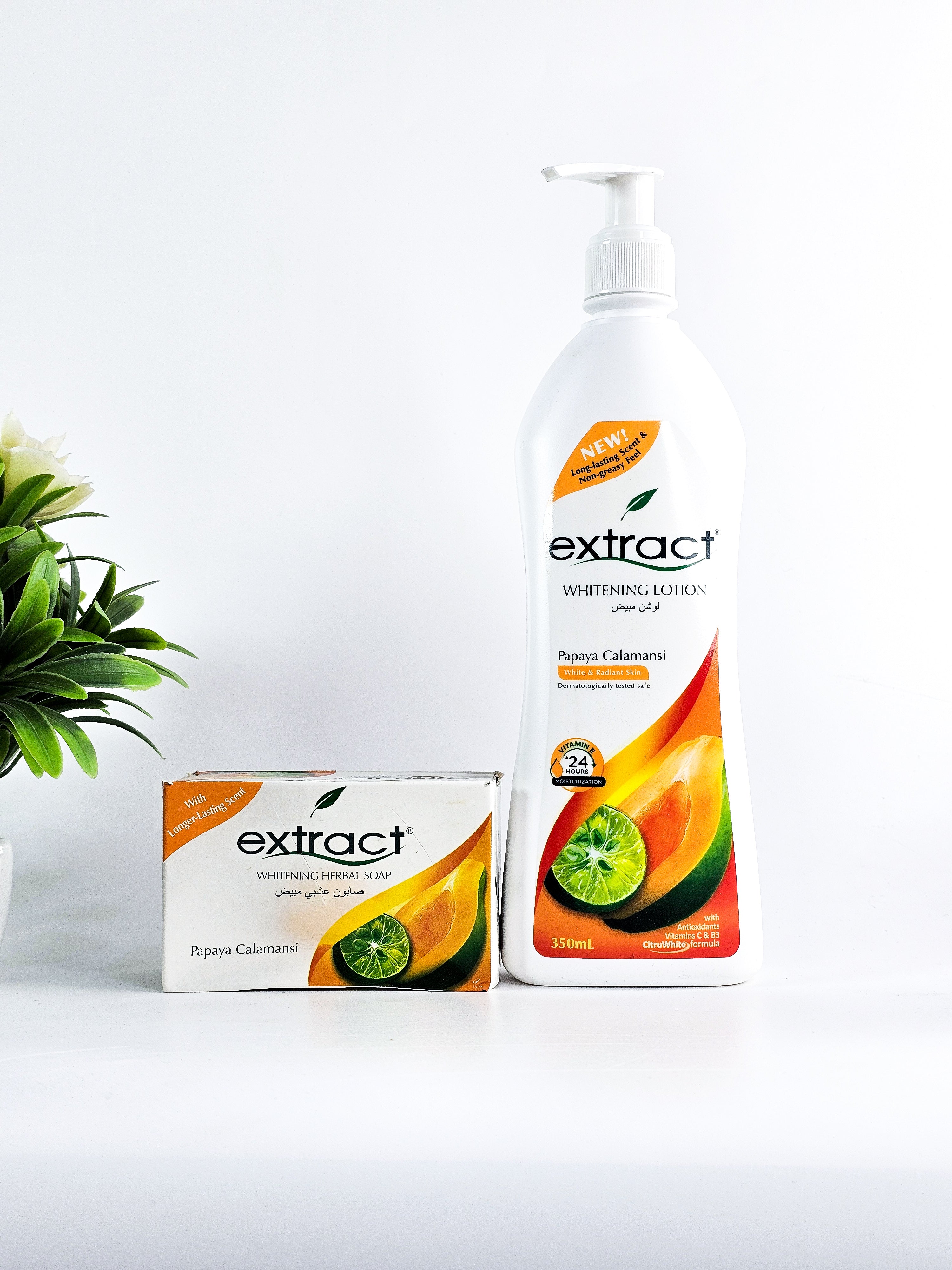 Extract Extra Lightening Lotion + Soap (Papaya Calamansi Set)