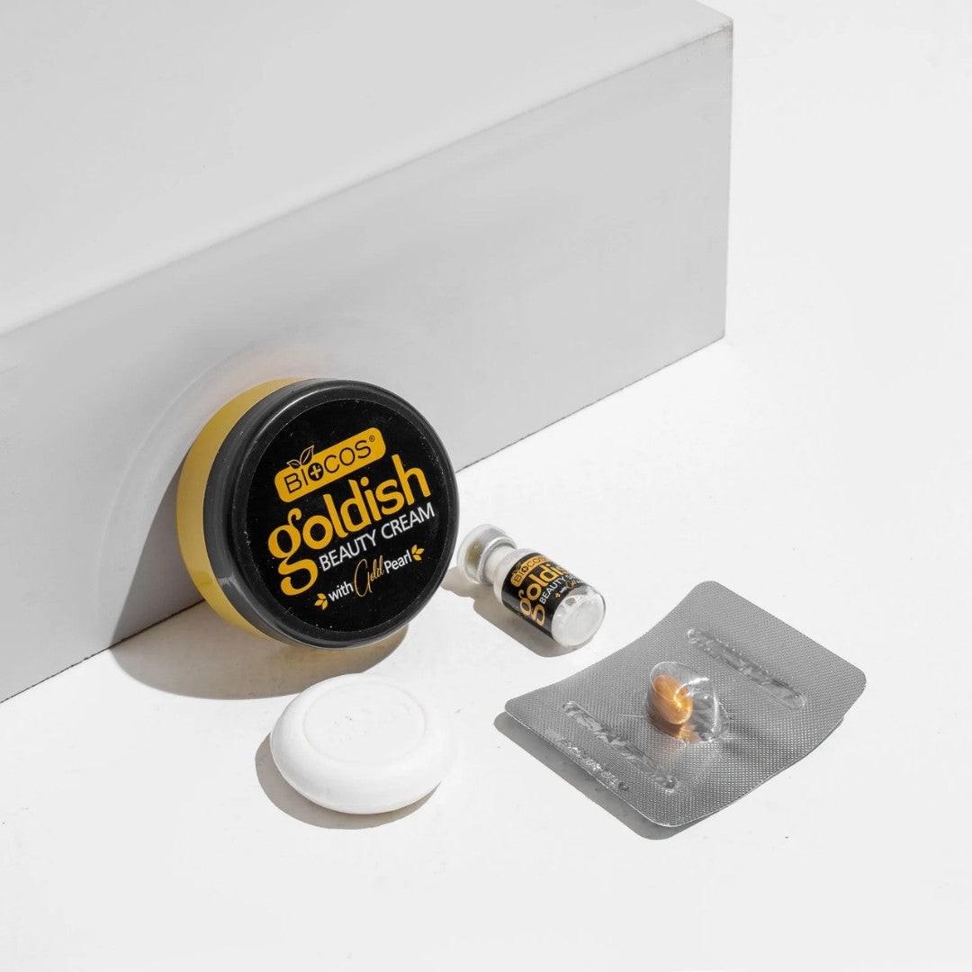 Bio Gold Extra Lightening Skincare Set (Cream, Serum, Soap & Capsules)