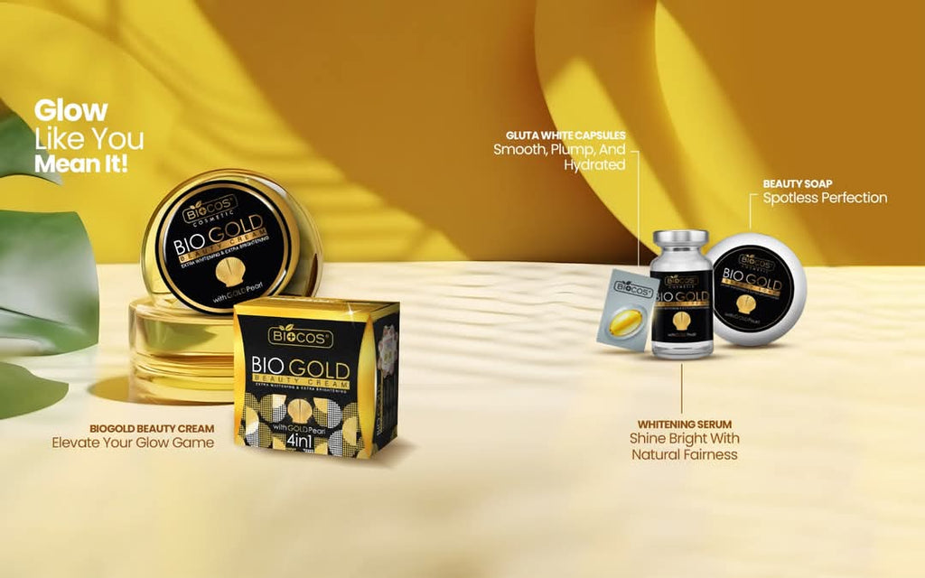 Bio Gold Extra Lightening Skincare Set (Cream, Serum, Soap & Capsules)