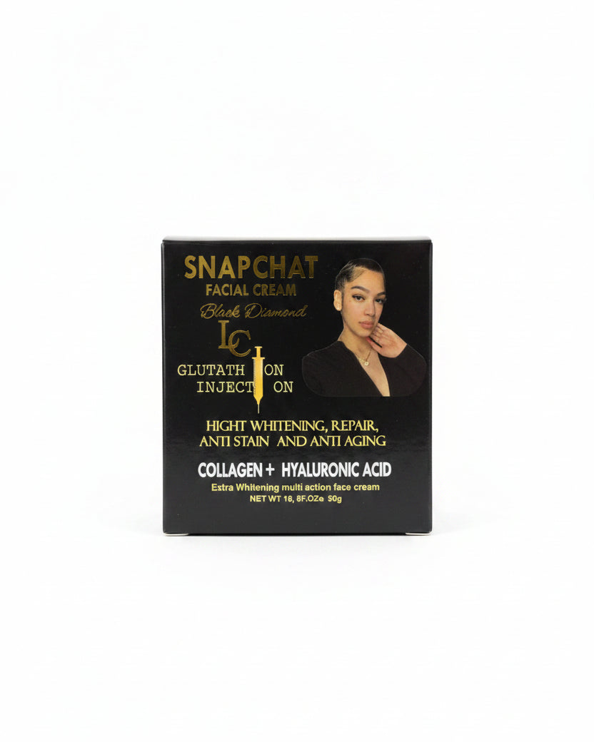 LC Snapchat Facial Cream Black Diamond Glutathione Injection