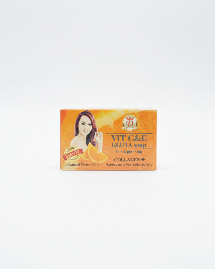 D Gold VIT C&E Gluta Soap – Skin Lightening with Collagen+