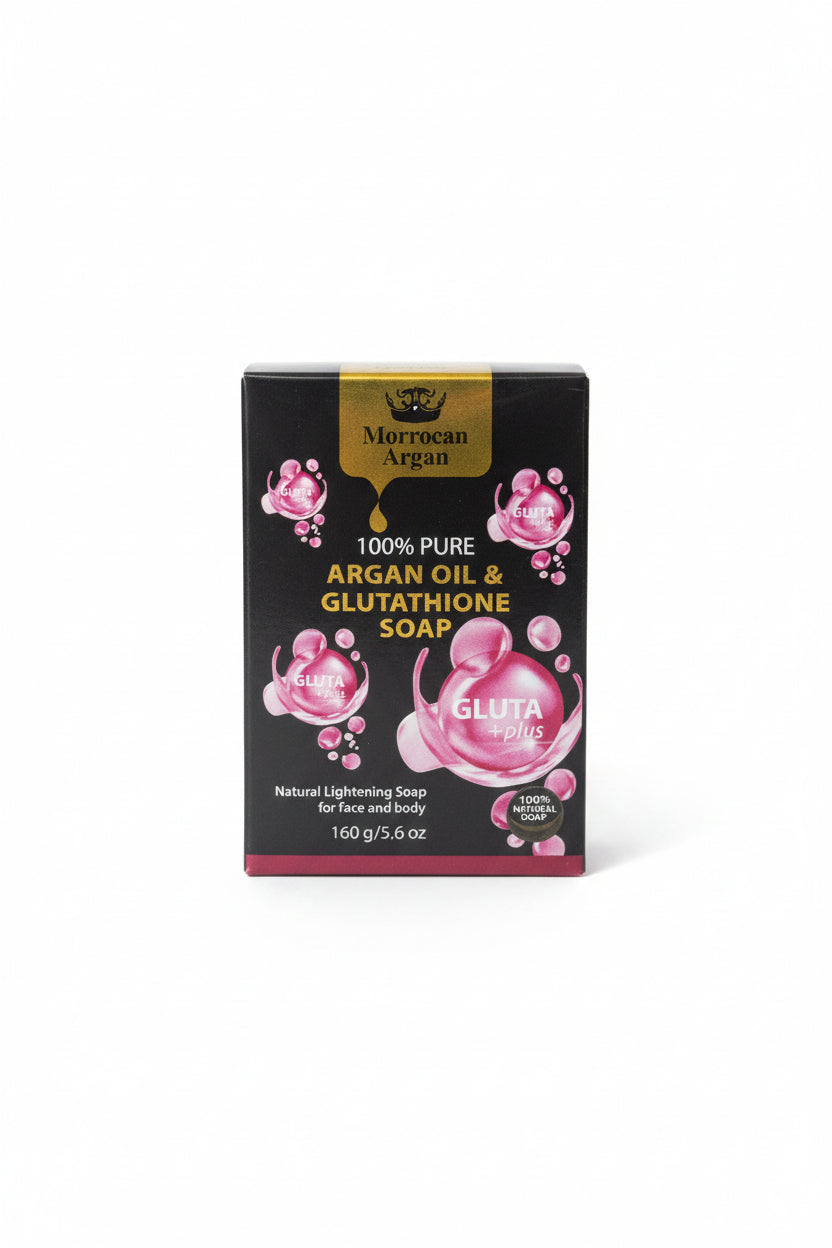 Moroccan Argan 100% Pure Argan Oil & Glutathione Soap