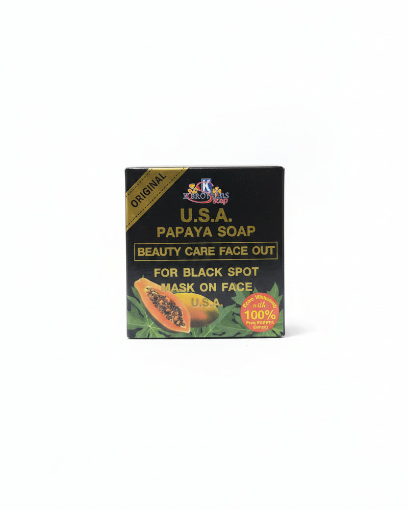 K Brothers U.S.A. Papaya Soap – Beauty Care Face Out