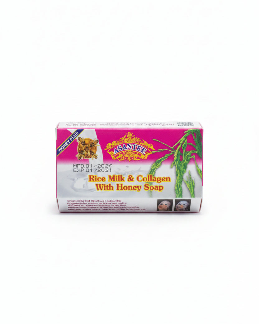 Asantee Rice Milk & Collagen with Honey Soap – Honey Plus