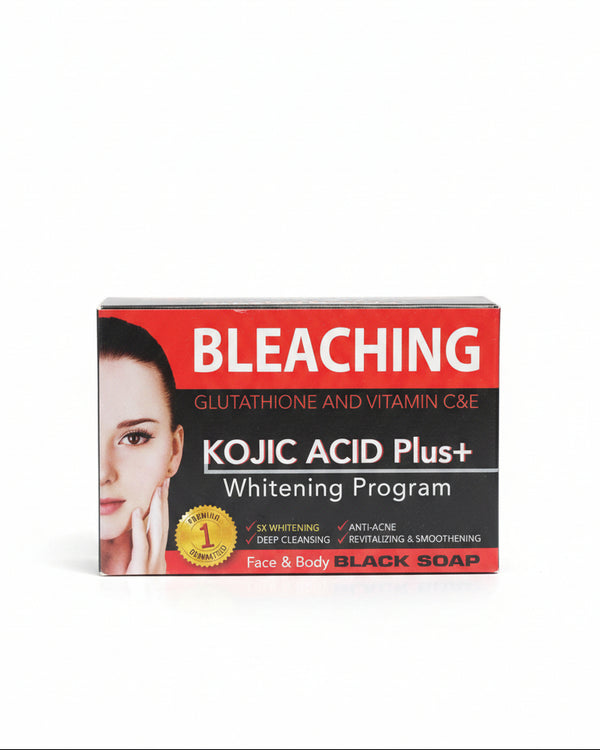Kojic Acid Plus+ Whitening Program Face & Body Black Soap