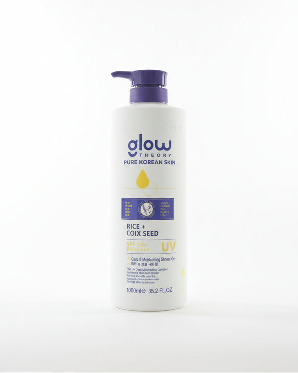 Glow Theory Rice + Coix Seed UV Care & Moisturizing Shower Gel