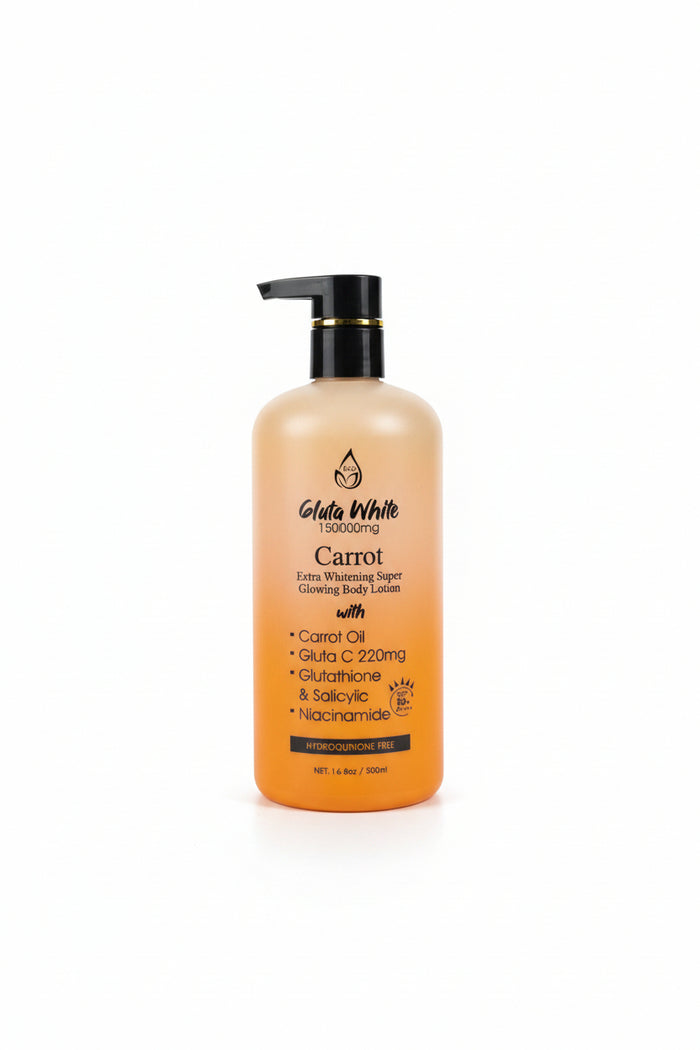 Gluta White 150000mg Carrot Extra Whitening Super Glowing Body Lotion