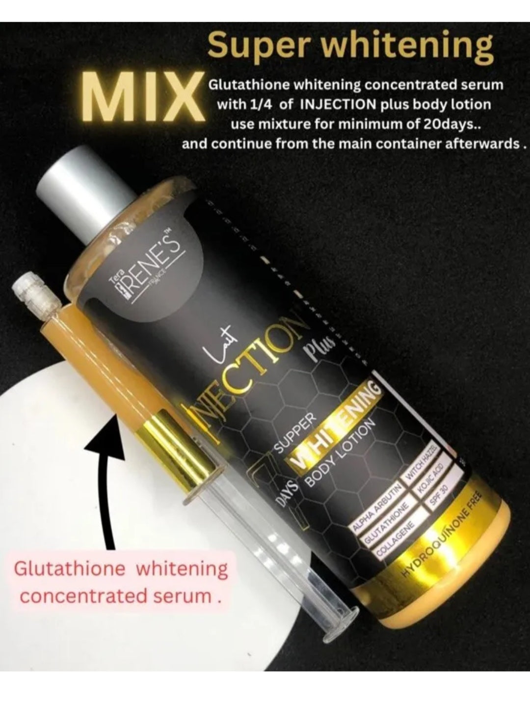 Tera Irene’s Lait Injection Extra Lightening Body Lotion (Mix Set)