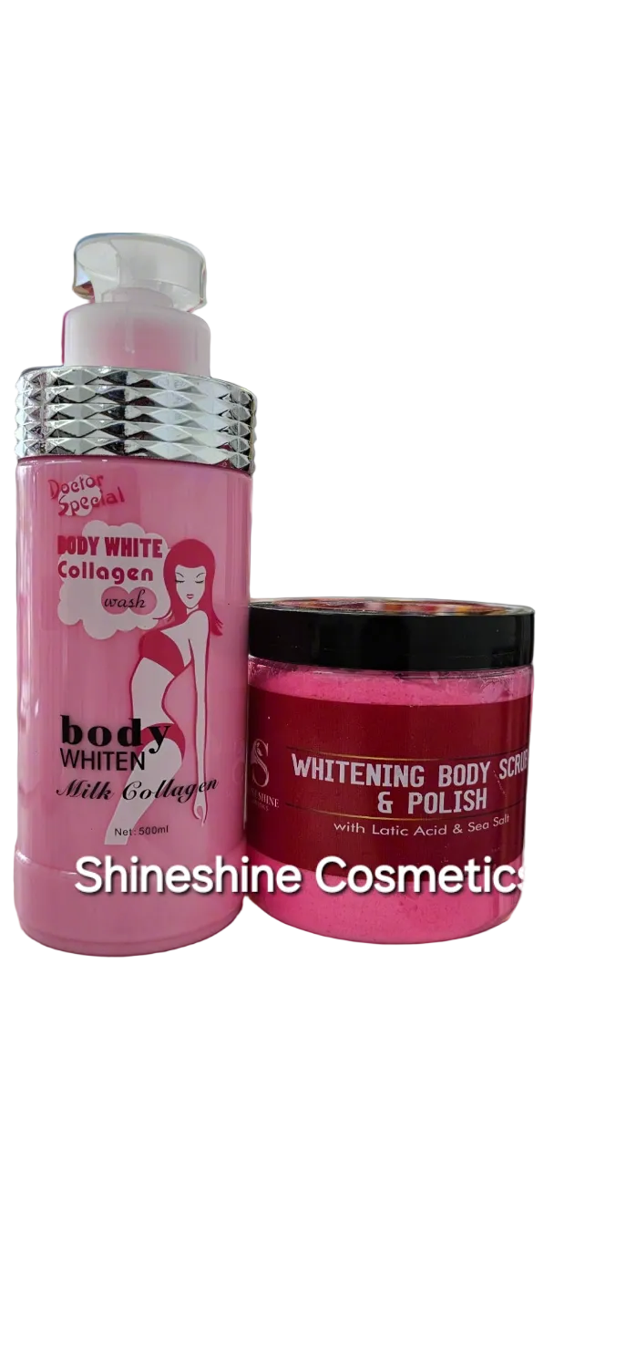 Doctor Special Body White Collagen Set (Body Wash + Whitening Scrub & Polish)