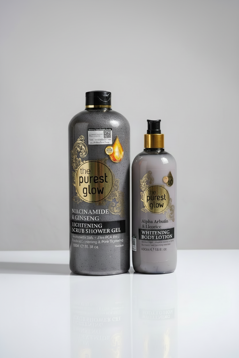 The Purest Glow Niacinamide & Ginseng Extra Lightening Set (Shower Gel + Body Lotion)