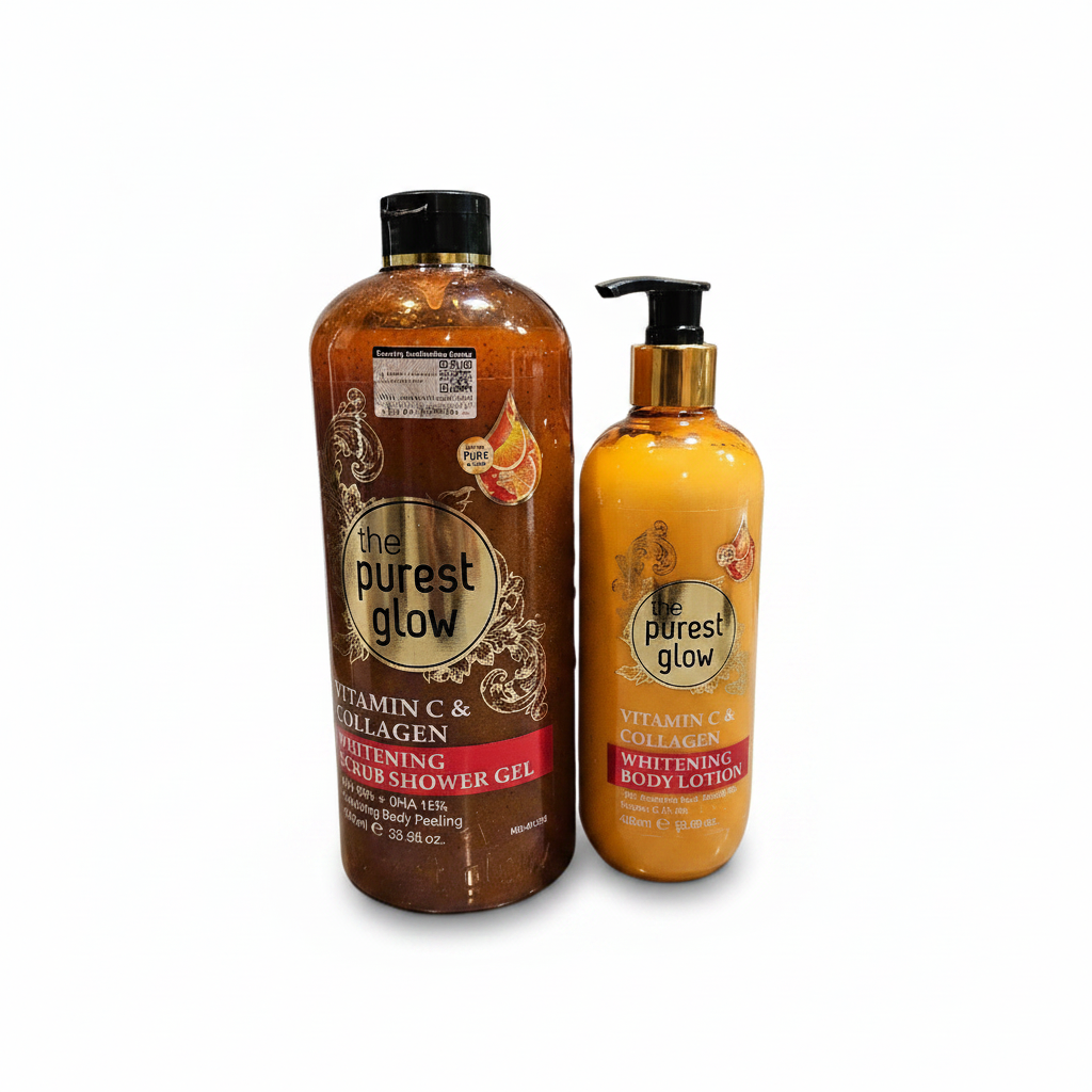 The Purest Glow Vitamin C & Collagen Extra Lightening Set (Shower Gel + Body Lotion)