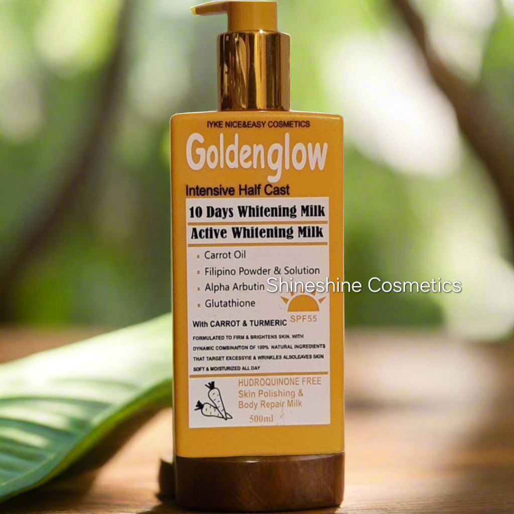 Golden Glow Intensive Lightening Lotion with  Carrot Oil & Alpha Arbutin
