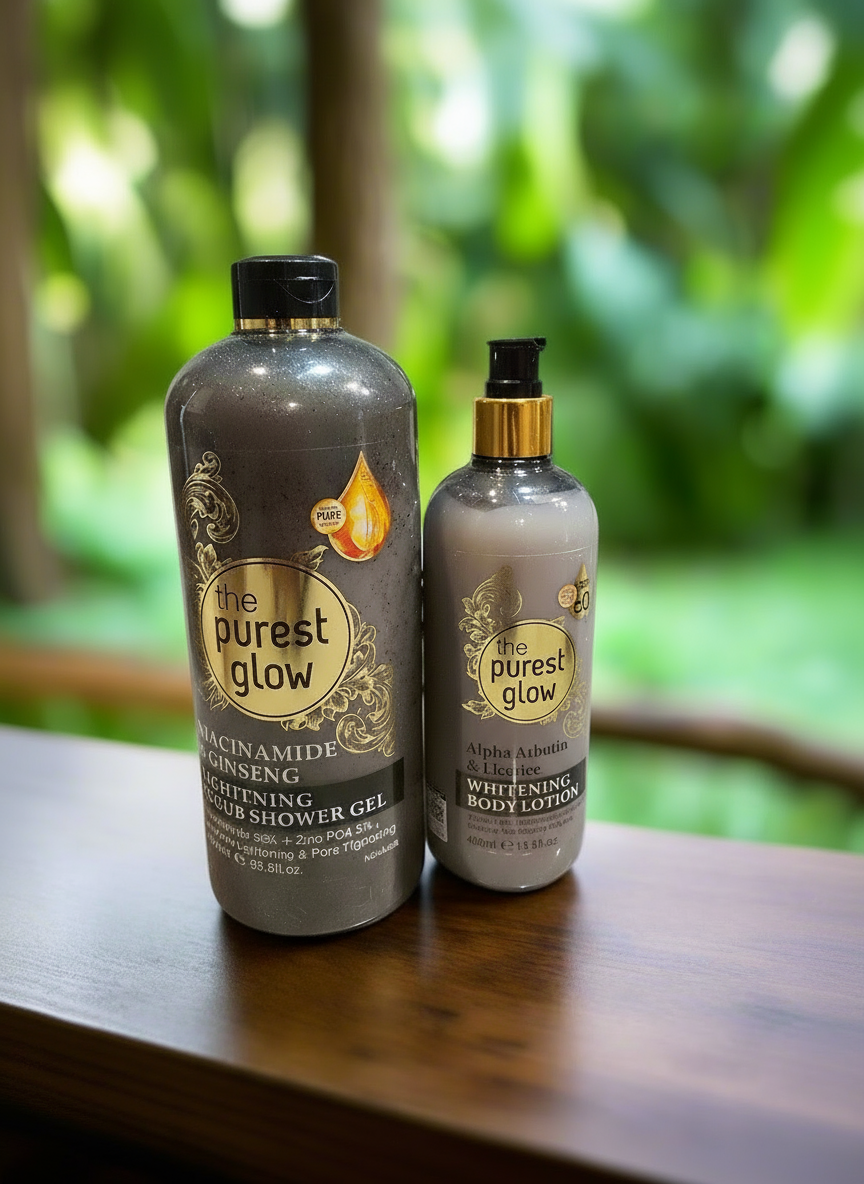 The Purest Glow Niacinamide & Ginseng Extra Lightening Set (Shower Gel + Body Lotion)