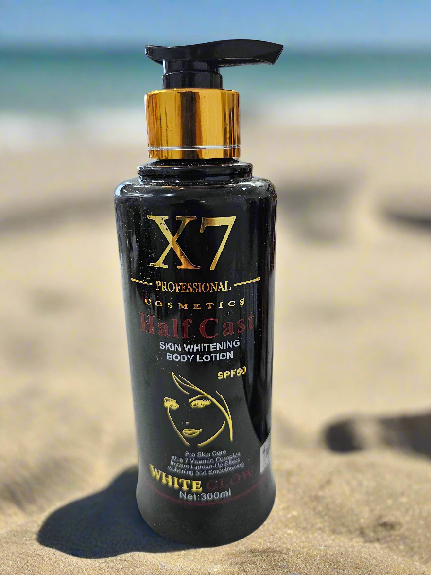X7 Professional Half Cast Skin Extra Lightening Body Lotion (SPF 50)