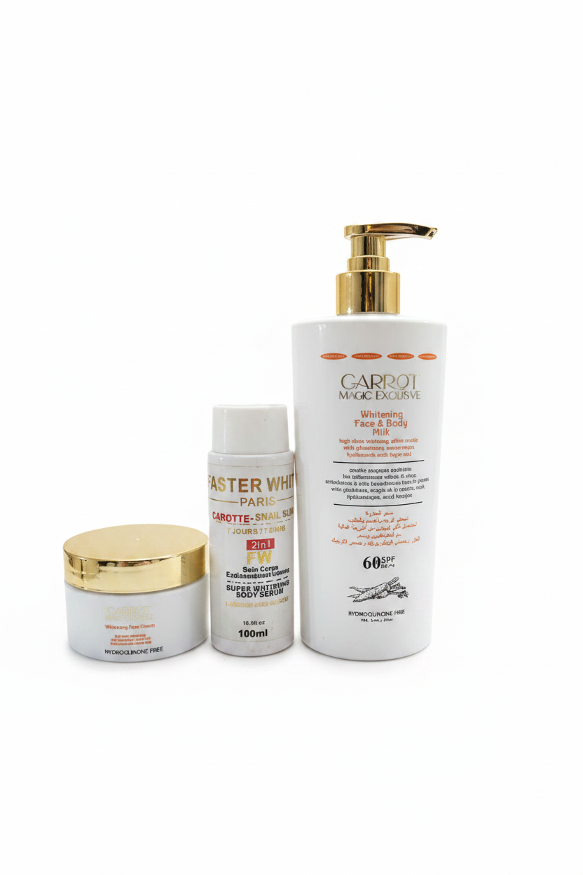 Carrot Magic Exclusive Lightening Set (Face Cream, Serum & Body Lotion)
