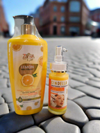 Zarwa Gold Lemon Extra Lightening Body Lotion + Cindella Extra Lightening Essential Oil