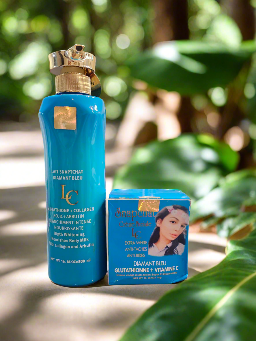 Snapchat Diamant Bleu Body Lotion & Face Cream Set