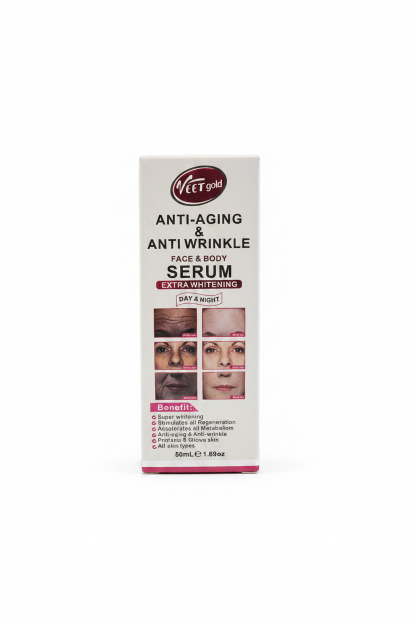 Veet Gold Anti-Aging & Anti-Wrinkle Face & Body Serum