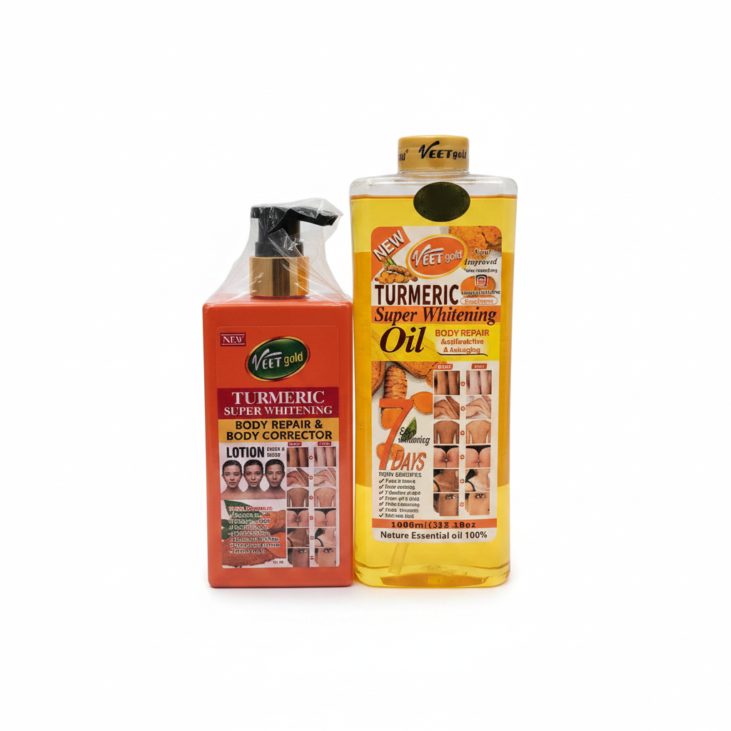 Veet Gold Turmeric Set (Lotion & Oil)