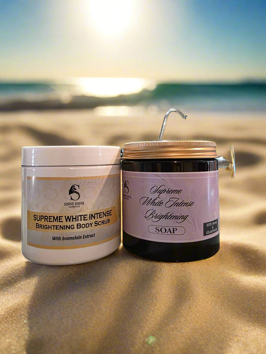 Supreme White Intense Brightening Set (Scrub + Soap)