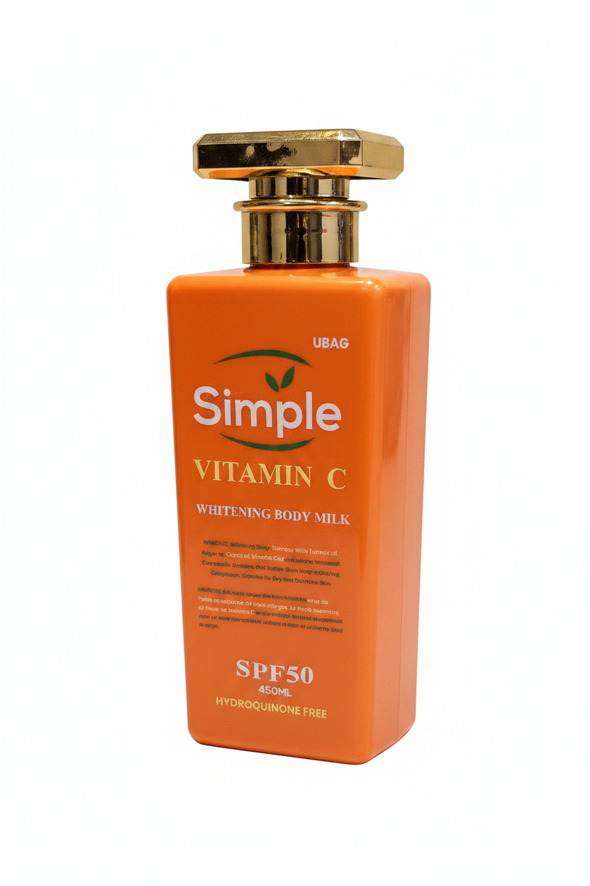 Simple Vitamin C Extra Lightening Body Milk SPF50