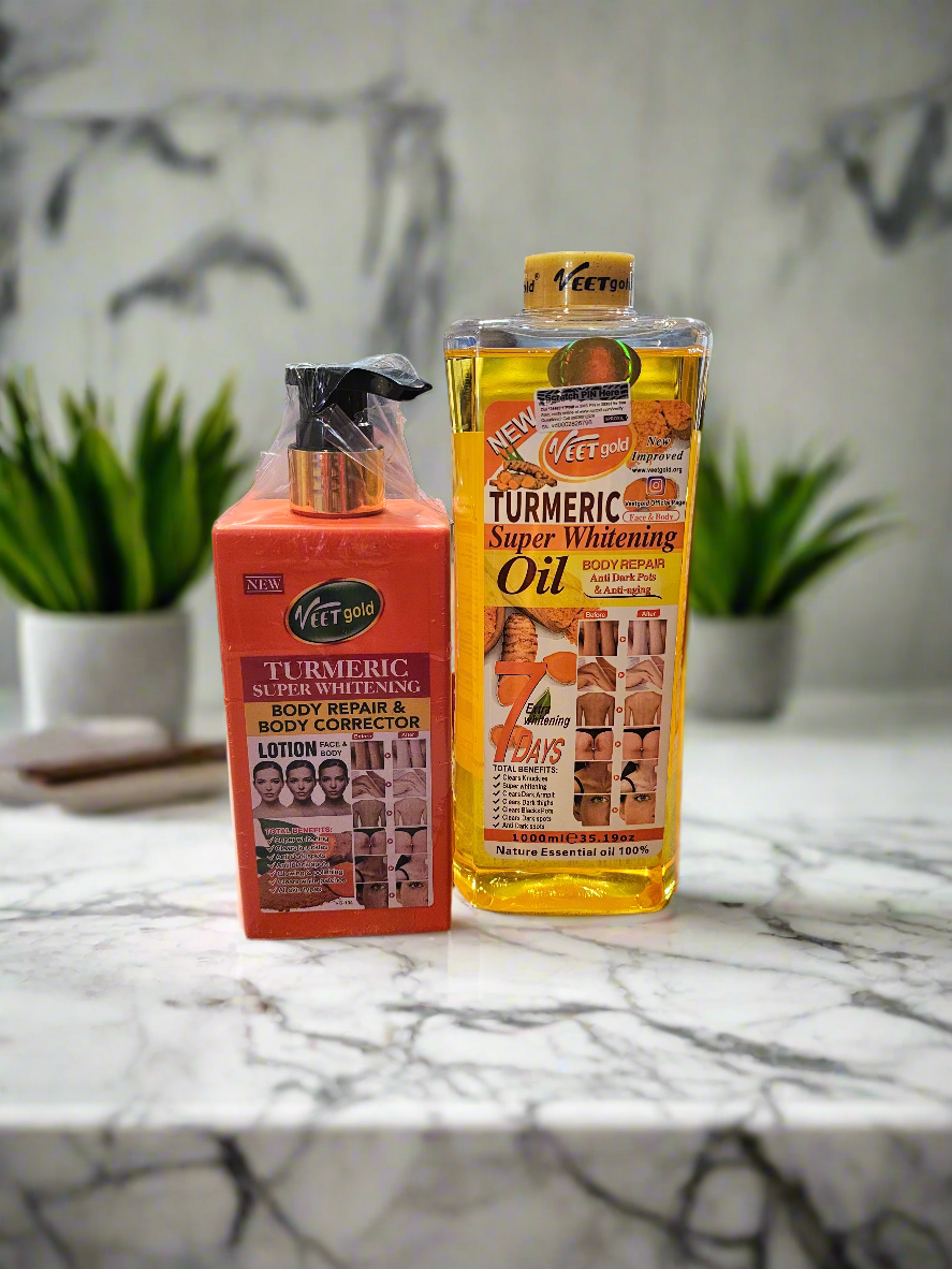 Veet Gold Turmeric Set (Lotion & Oil)