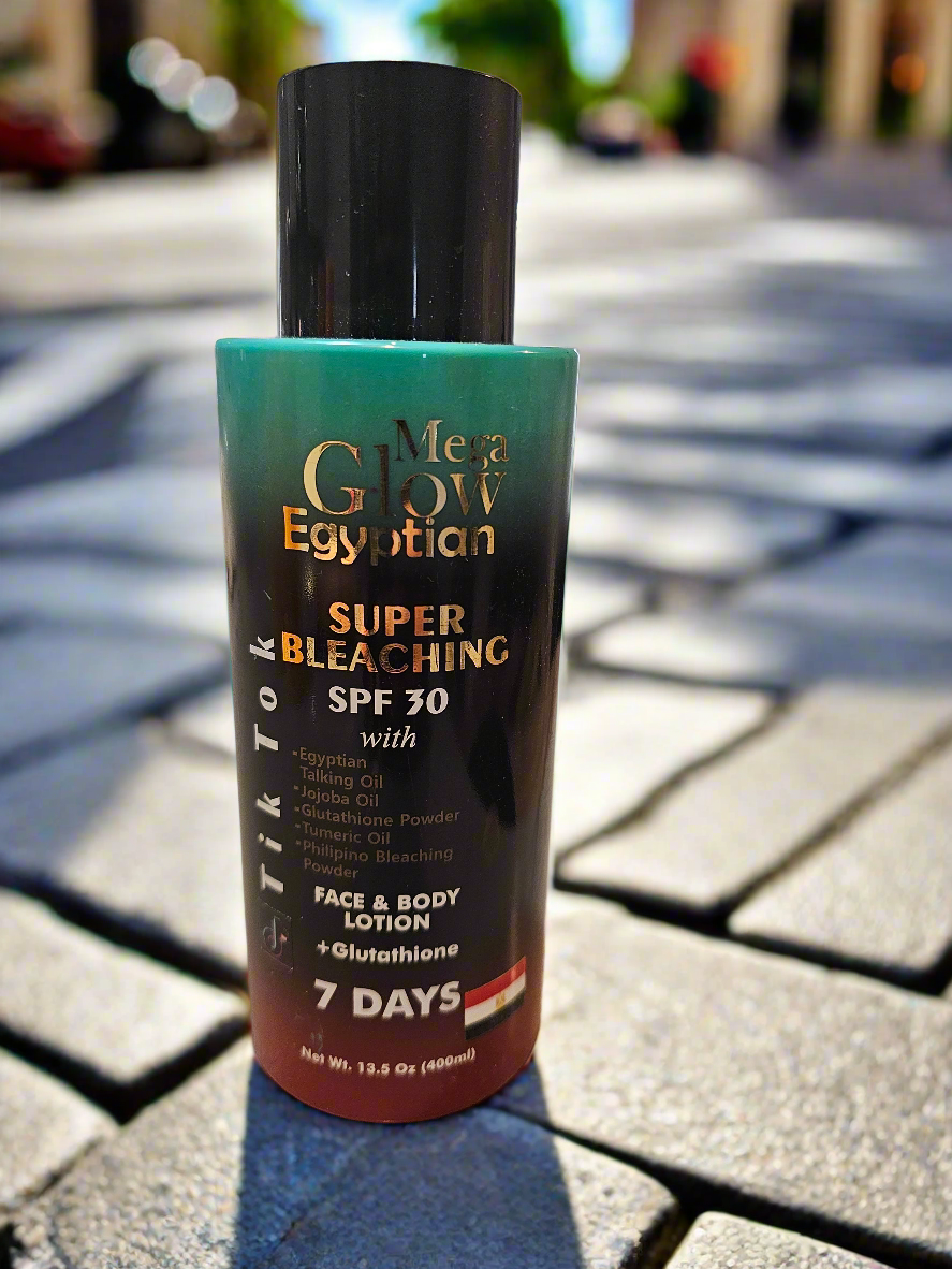 Mega Glow Egyptian Super Lightening Face & Body Lotion (SPF 30)