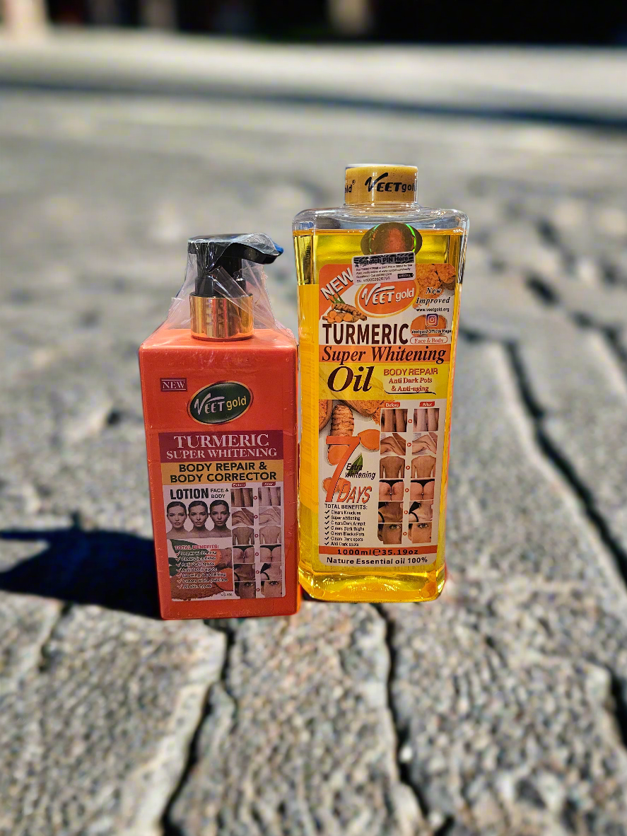 Veet Gold Turmeric Set (Lotion & Oil)