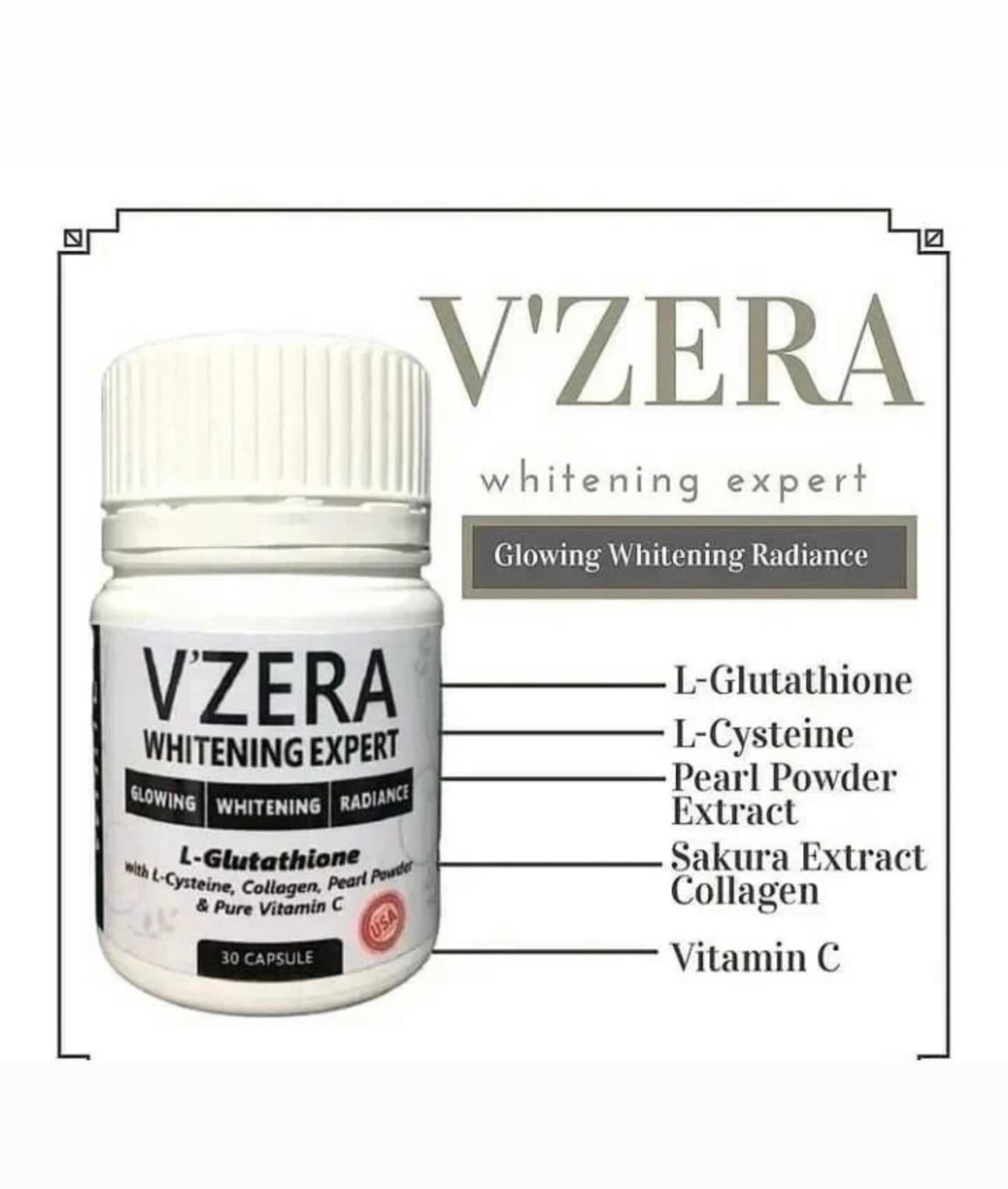 V'Zera Expert Glowing Brightening Radiance Capsules