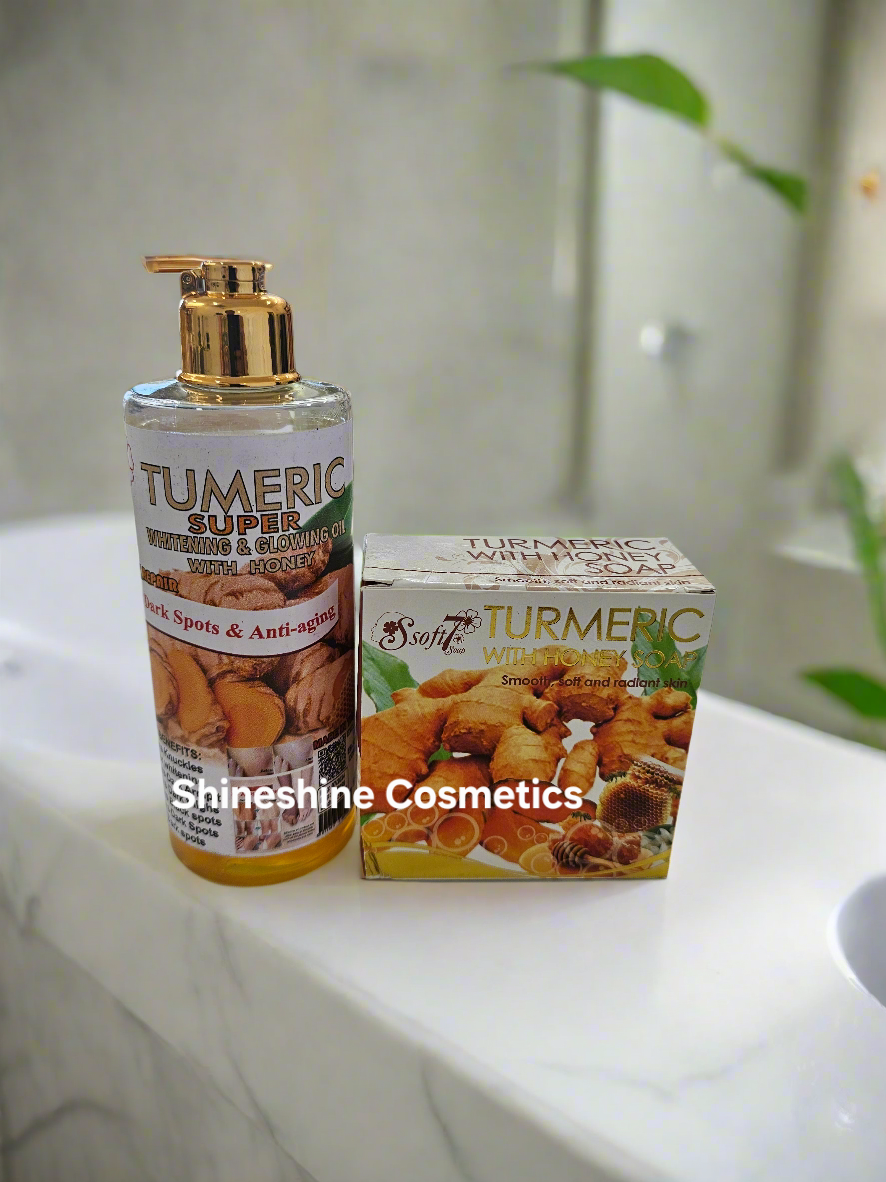 Turmeric Super Extra Lightening Oil with Honey + Turmeric with Honey Soap