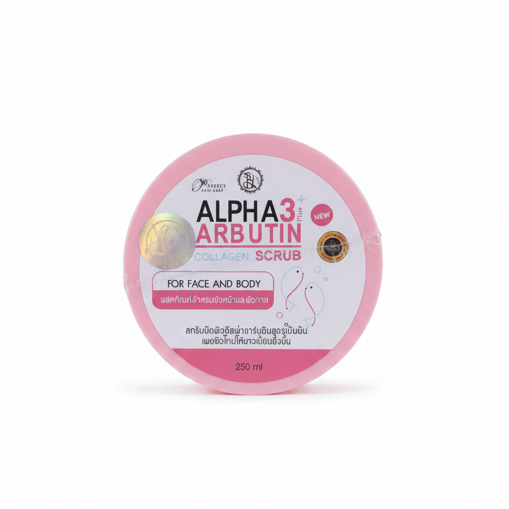 Alpha Arbutin X3 Face & Body Collagen Scrub