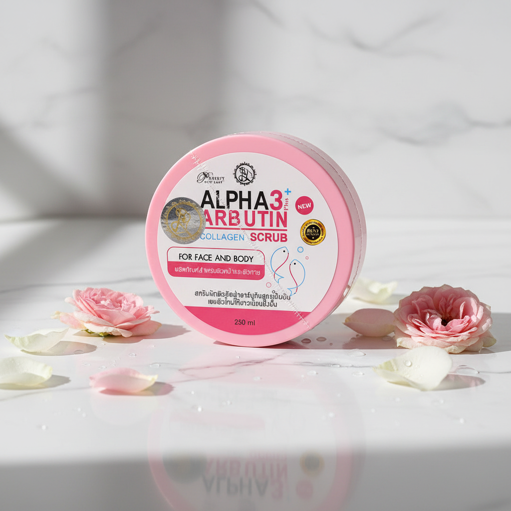 Alpha Arbutin X3 Face & Body Collagen Scrub