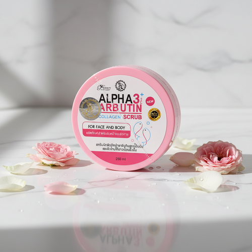 Alpha Arbutin X3 Face & Body Collagen Scrub