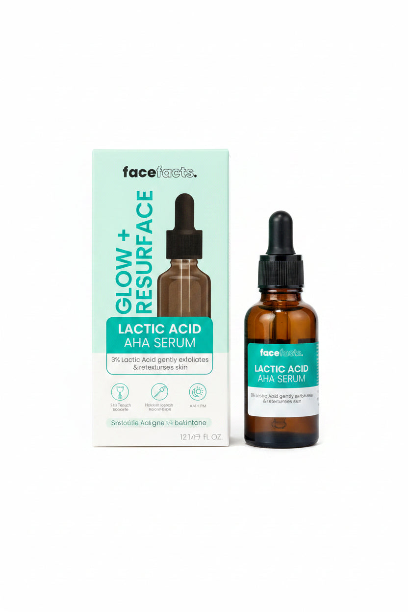 Face Facts Glow + Resurface Lactic Acid AHA Serum