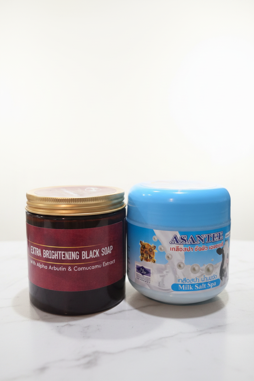 Extra Brightening Soap & Ashanti Scrub