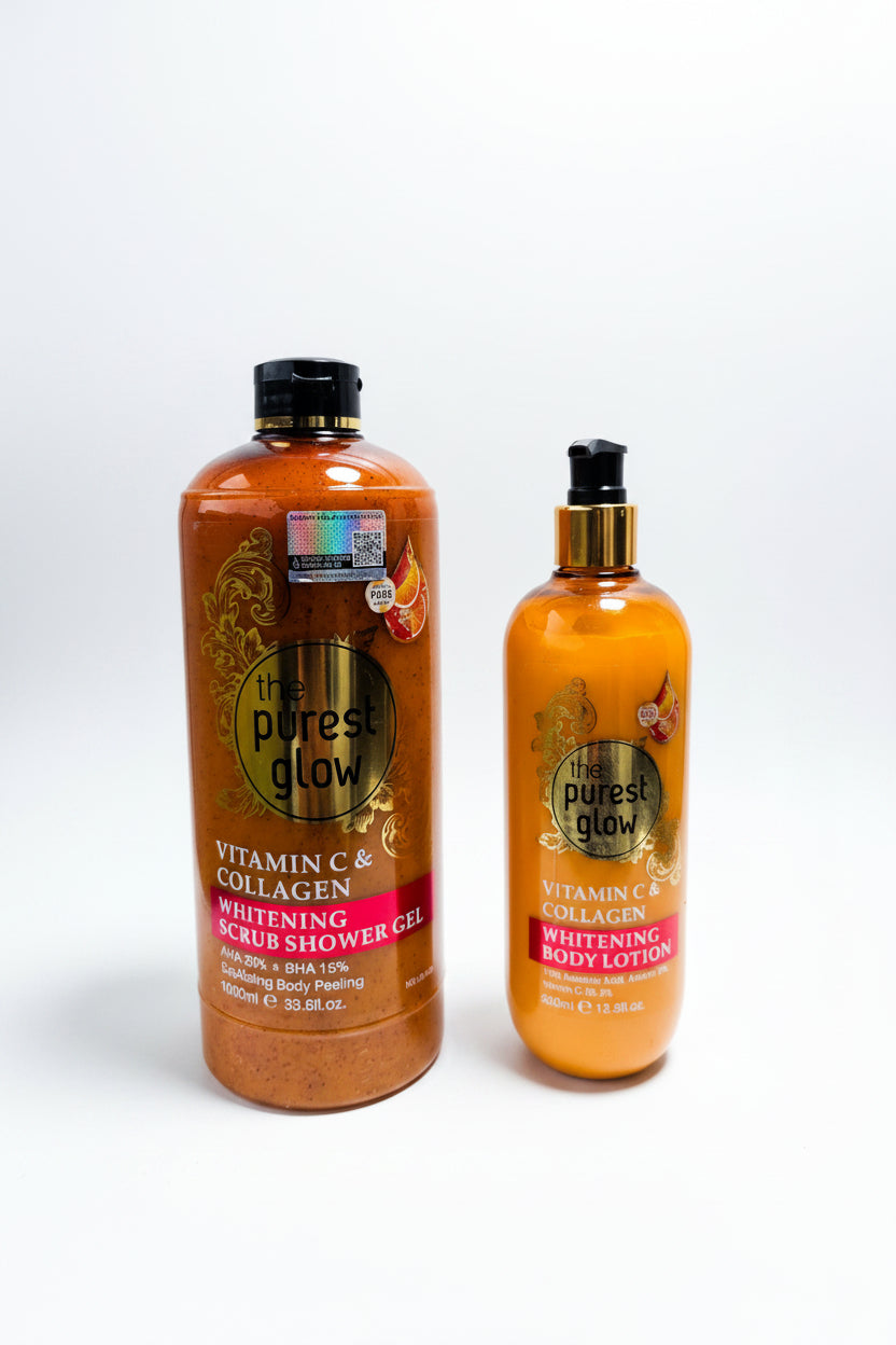 Purest Glow Collagen & Vit C Lightening Body Lotion & Body Wash