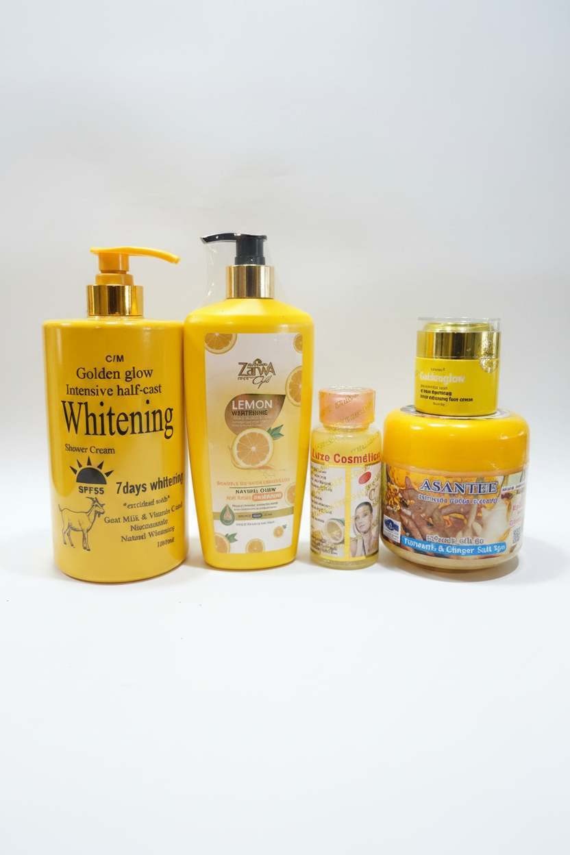 Zarwa Extra Lightening Set Lotion, Oil, Body Scrub, Body wash and Face Cream