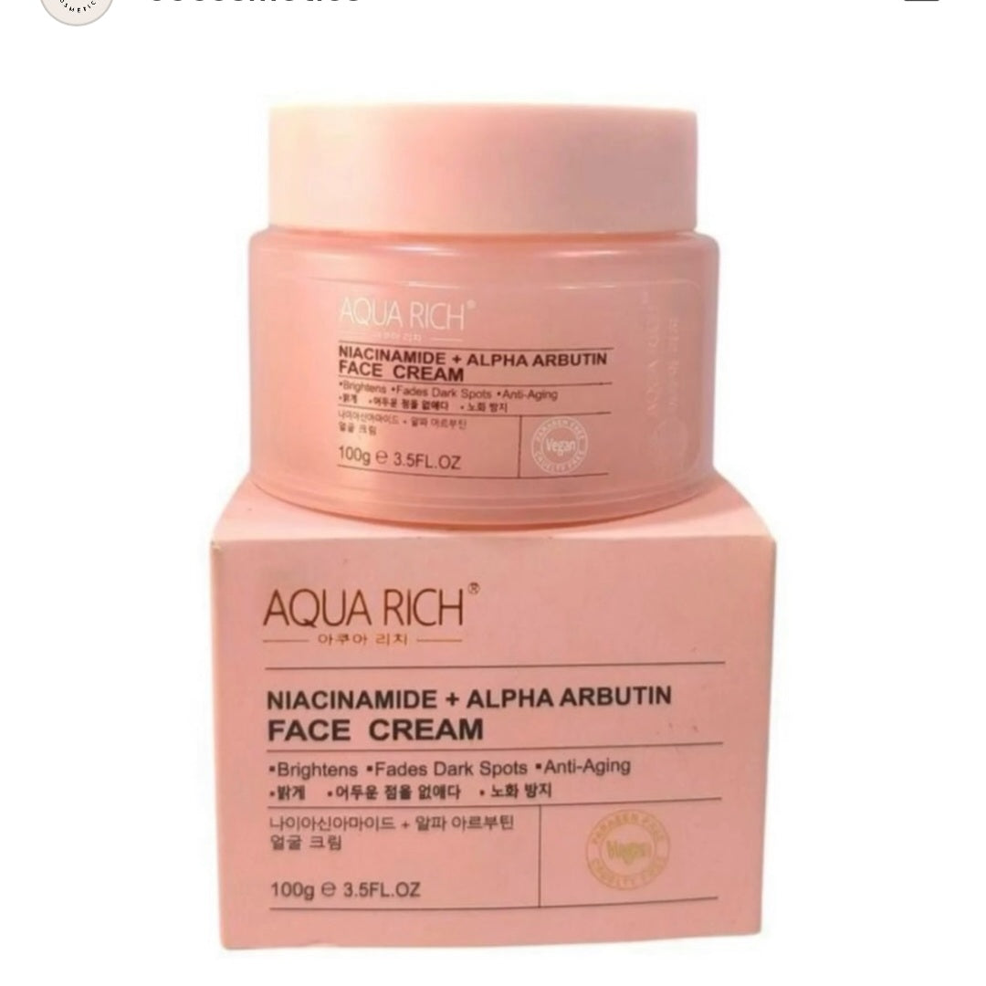 Aqua Rich Niacinamide + Alpha Arbutin Face Cream