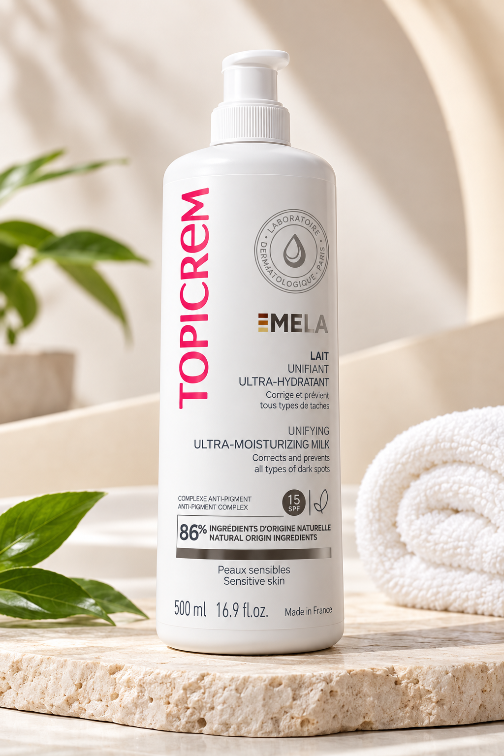 Topicrem Mela Unifying Ultra Moisturizing Milk 500ml