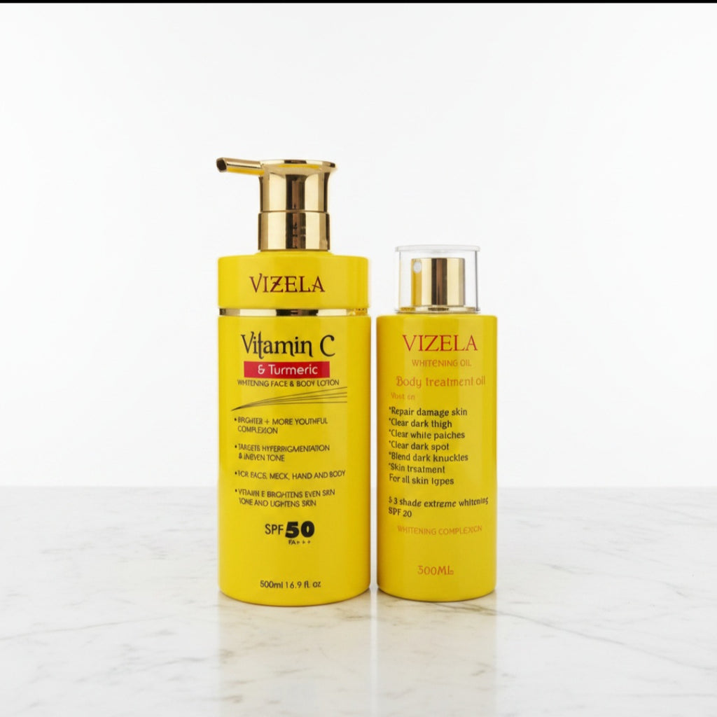 Vizela Vit C & Tumeric Lotion and Vizela Oil
