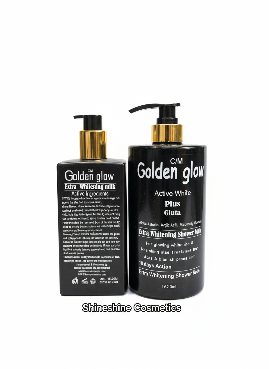 Golden Glow Extra Lightening Set (Body Milk + Shower Milk)