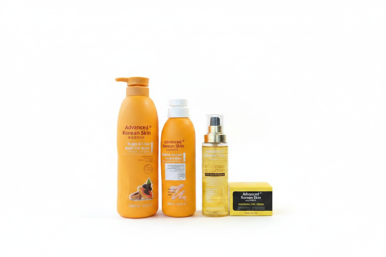Advanced Korean Lotion Set Lotion, Body Wash, Oil and Face Cream