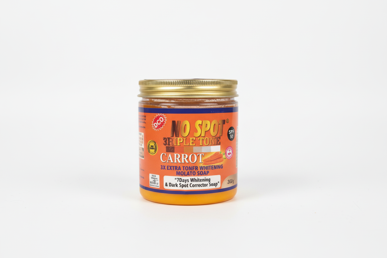 No Spot Triple Tone Carrot Molato Soap