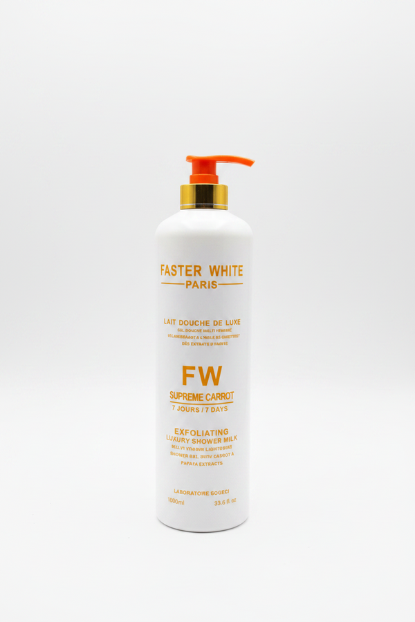 Faster White Paris FW Supreme Carrot 7 Jours Exfoliating Luxury Shower Milk