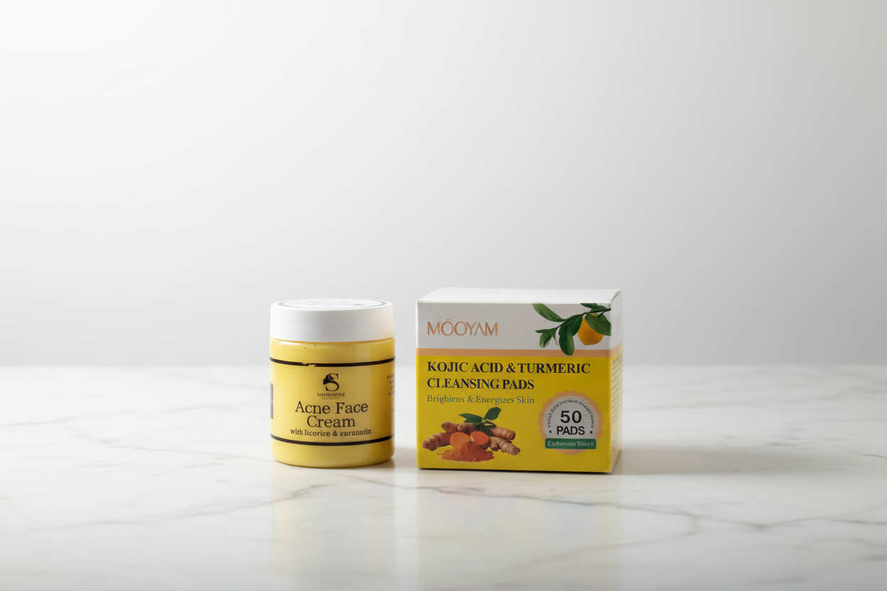 Mooyam Kojic Acid Pad & Acne Face Cream