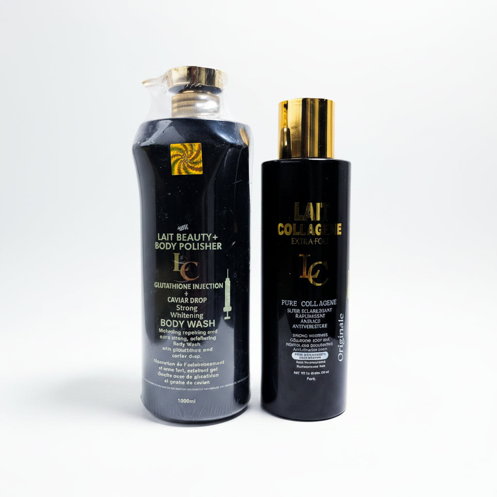 LC Lait Beauty+ Body Polisher & Lait Collagène Extra-Fort Set