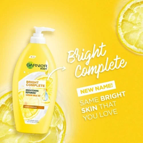 Garnier Body Bright Complete Brightening Repairing Serum Milk UV Lotion