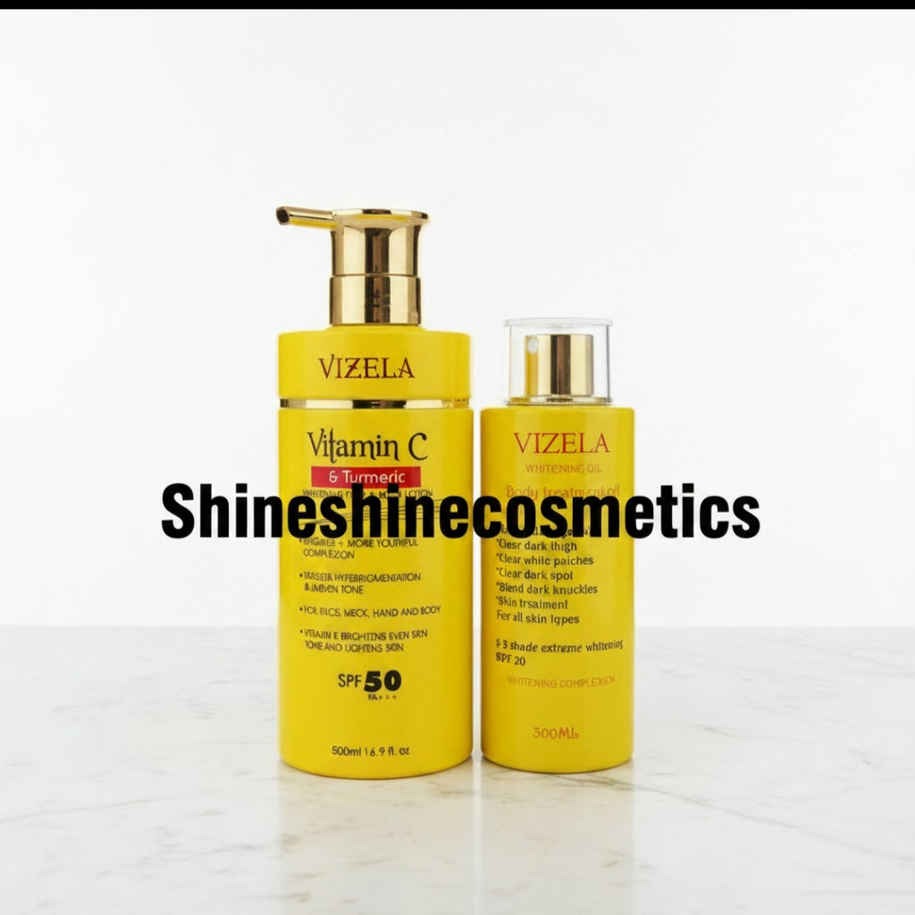 Vizela Vit C & Tumeric Lotion and Vizela Oil